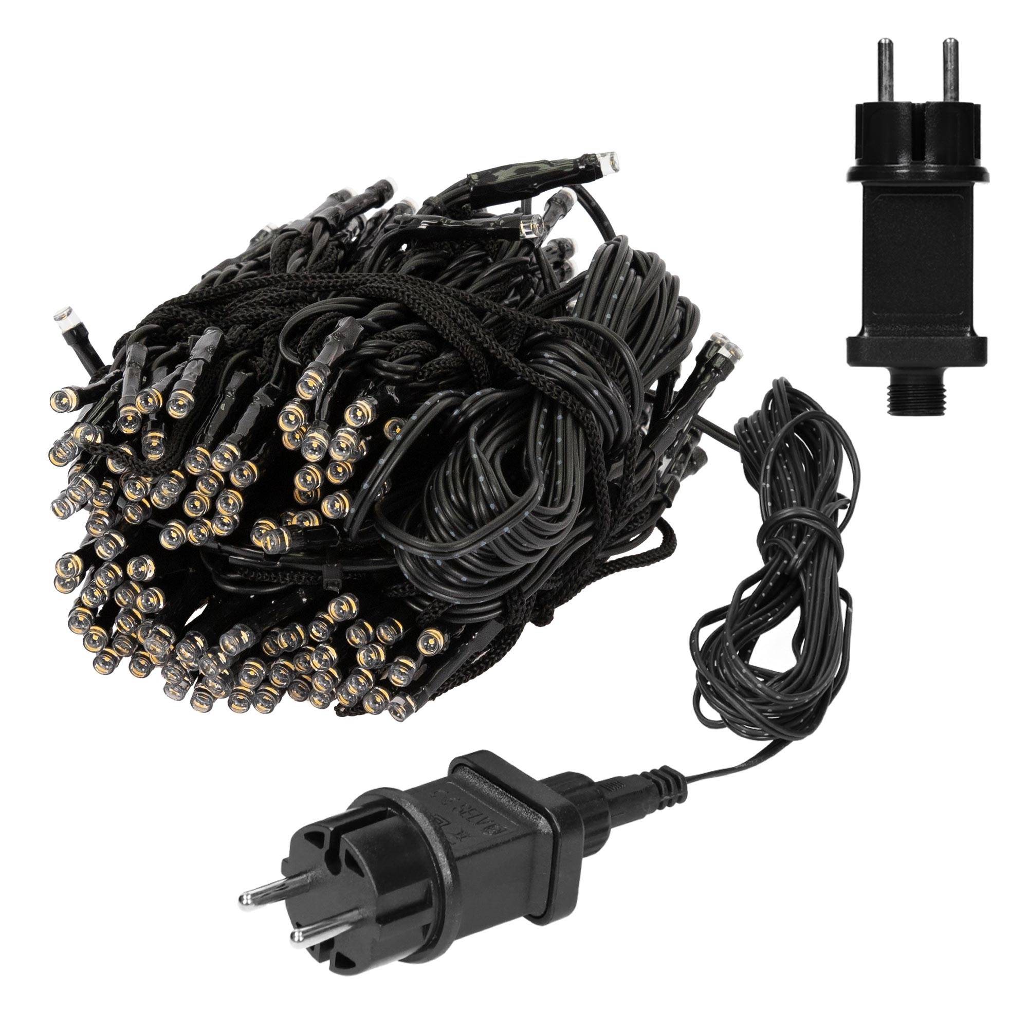 Ecd-Germany - Chaîne lumineuse de Noël pour mât drapeau guirlandes de lumières 2m à LED IP-44 - Imagen 2