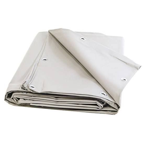 Toile Pergola Blanche 2x3 m XP640PR - Garantie 10 ans - Bâche Pergola ou Tonnelle étanche en PVC - Made in France TECPLAST - Imagen 1