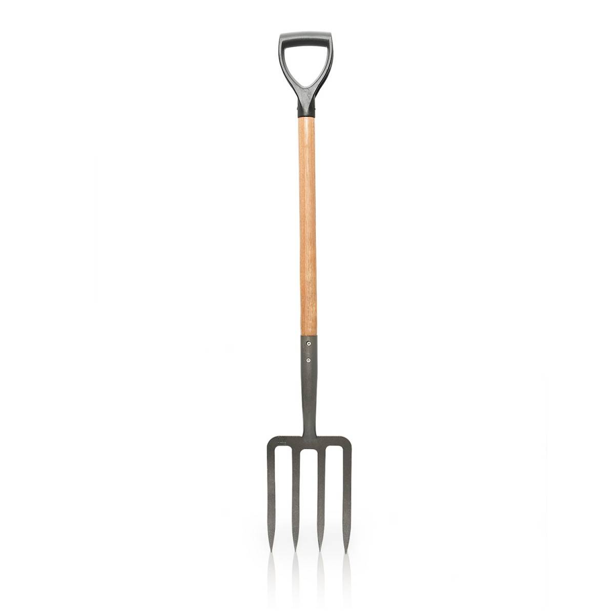 Fourche de jardin 4 dents avec manche en bois et poignée en Y VITO - Imagen 1