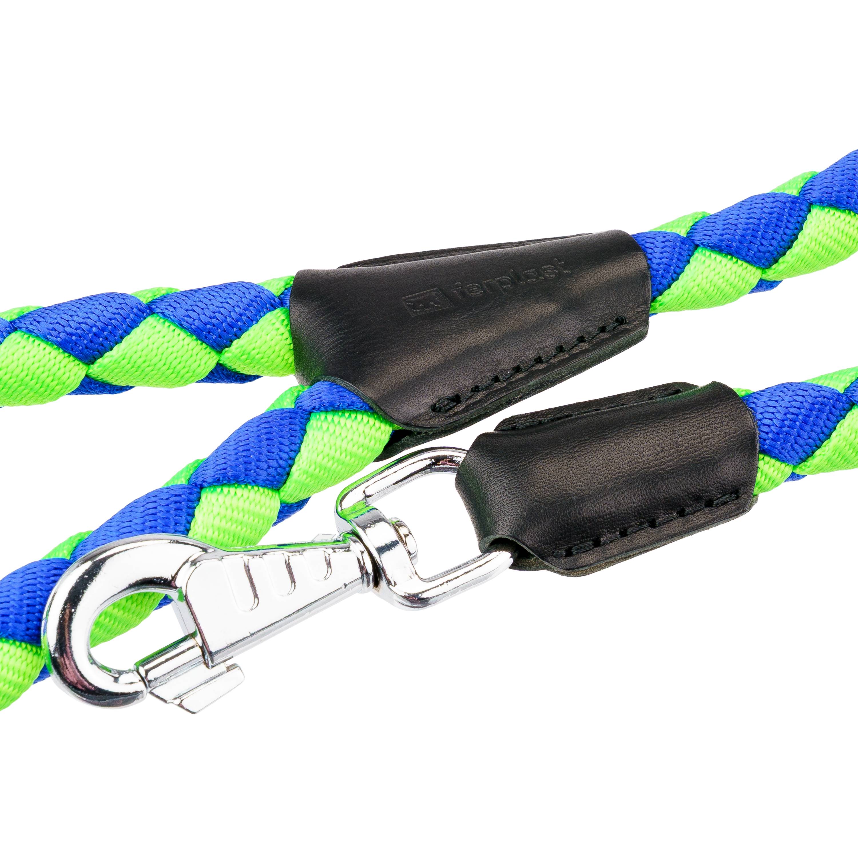 Ferplast - Laisse Courte pour Chiens en Nylon tressé TWIST MATIC GM18/60, avec Mousqueton Magnétique Automatique - Imagen 6