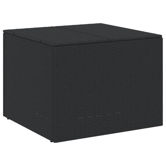 Coffre de rangement - Boîte de rangement extérieure - Coffre de jardin noir 291L résine tressée - Image 1