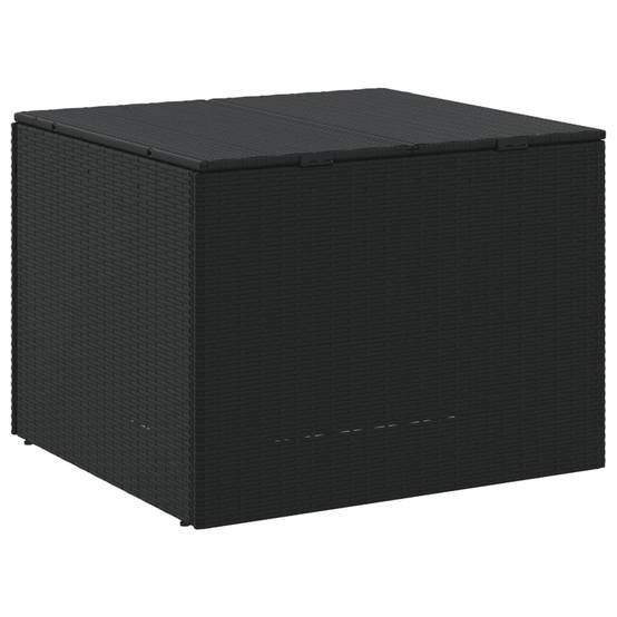 Coffre de rangement - Boîte de rangement extérieure - Coffre de jardin noir 291L résine tressée - Image 6