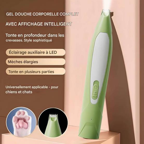 IntiMeg - Tondeuse pour pattes d'animaux avec lumière LED Vert IntiMeg - Image 6