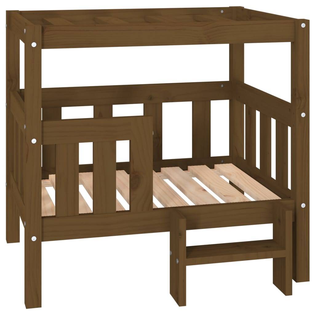 Vidaxl - Lit pour chien Marron miel 75,5x63,5x70 cm Bois de pin solide vidaXL 822380 - Imagen 2