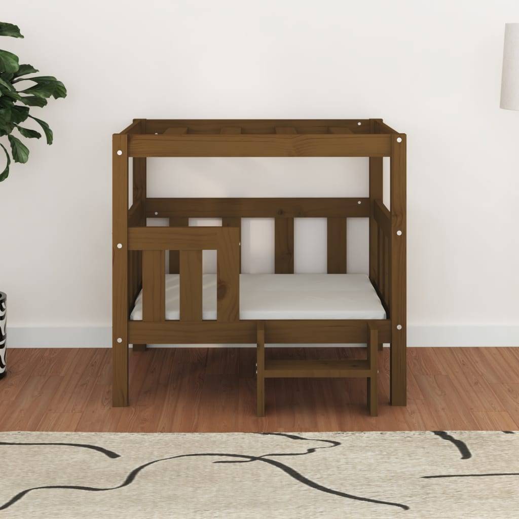 Vidaxl - Lit pour chien Marron miel 75,5x63,5x70 cm Bois de pin solide vidaXL 822380 - Imagen 3