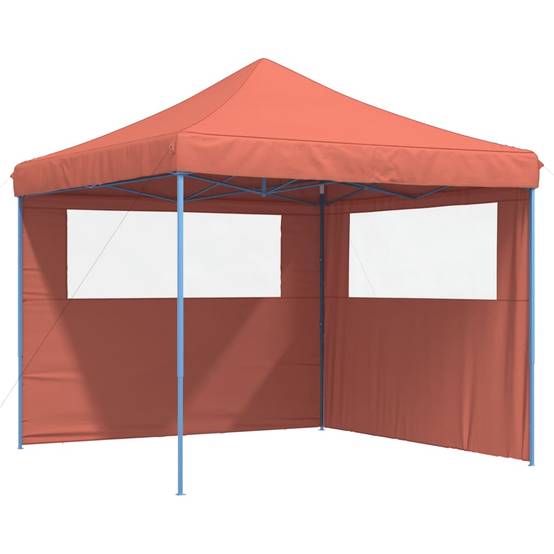 ComfortXL - Barnum Pop-Up 3x3 m Acier Tente Pliante avec 2 Côtés pour Réception Terre Cuite – ComfortXL Outdoor Living - Image 2