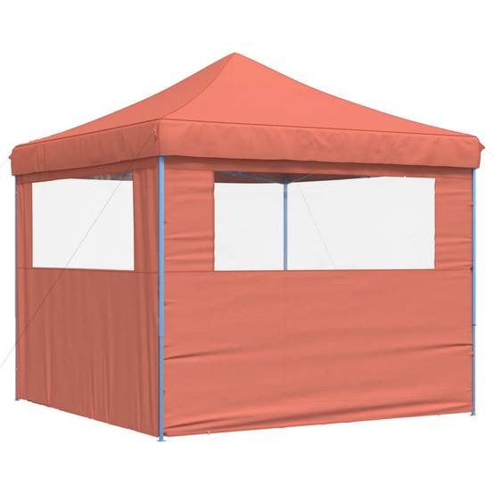 ComfortXL - Barnum Pop-Up 3x3 m Acier Tente Pliante avec 2 Côtés pour Réception Terre Cuite – ComfortXL Outdoor Living - Image 5