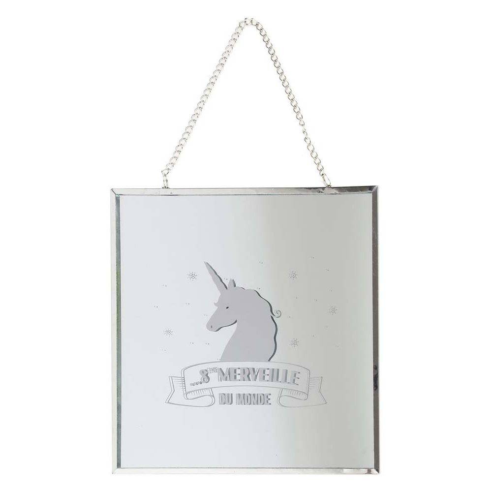 The Home Deco Factory - Miroir carré avec chainette licorne (Lot de 2) The Home Deco Factory - Imagen 4