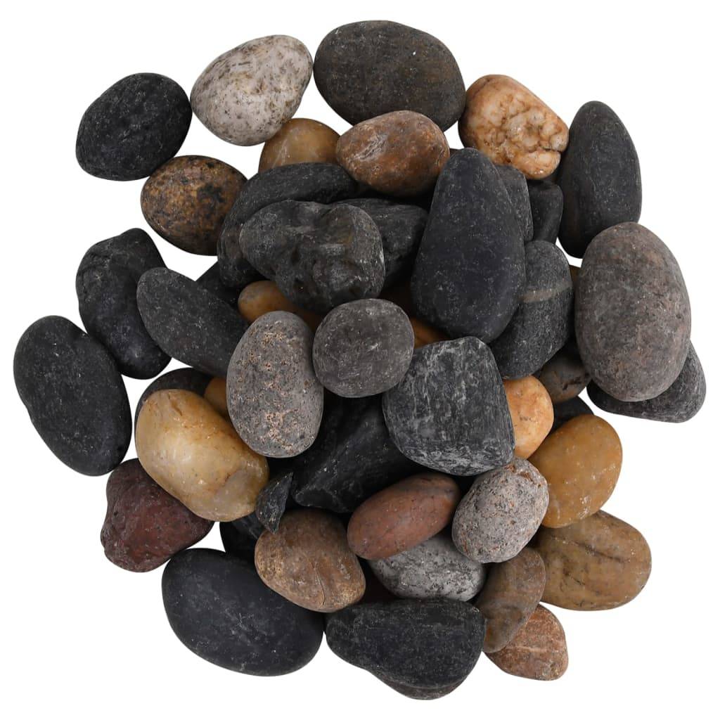 Gros Galets Décoratifs Multicolores pour Jardin Paillage Déco Bassin 5-8 cm 25 kg - ComfortXL Outdoor Living - Image 3