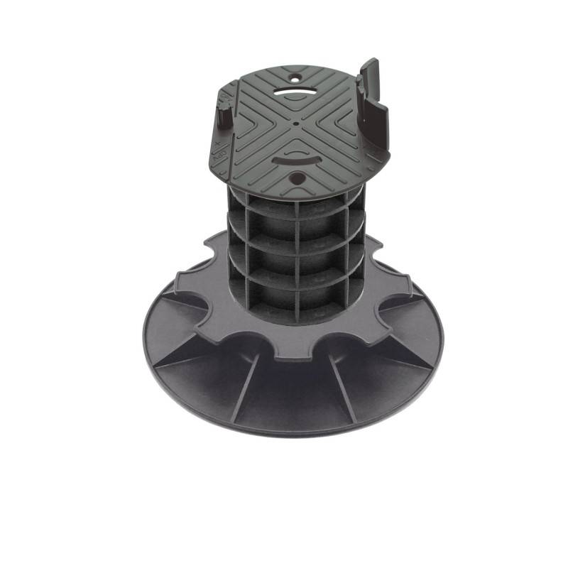 Jardinex - Plot terrasse bois réglable 17 -20 cm - Noir - Jardinex - Imagen 1