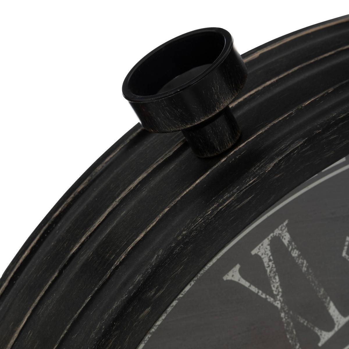 Atmosphera - Horloge mécanique "Azad" D60cm noir - Atmosphera Créateur d'intérieur - Imagen 4