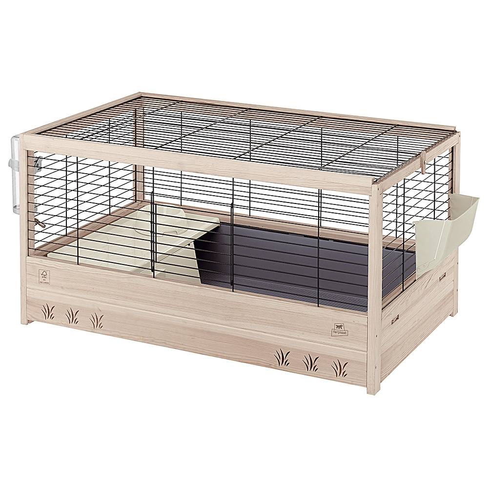Ferplast - Ferplast Cage en bois FSC pour lapins ARENA 100, pour cochons d'inde, accessoires inclus - Imagen 1