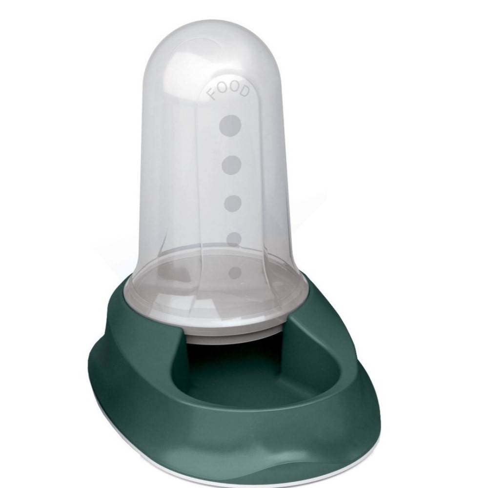 Dispensador mixto 2 litros agua o croquetas verde antideslizante para perro