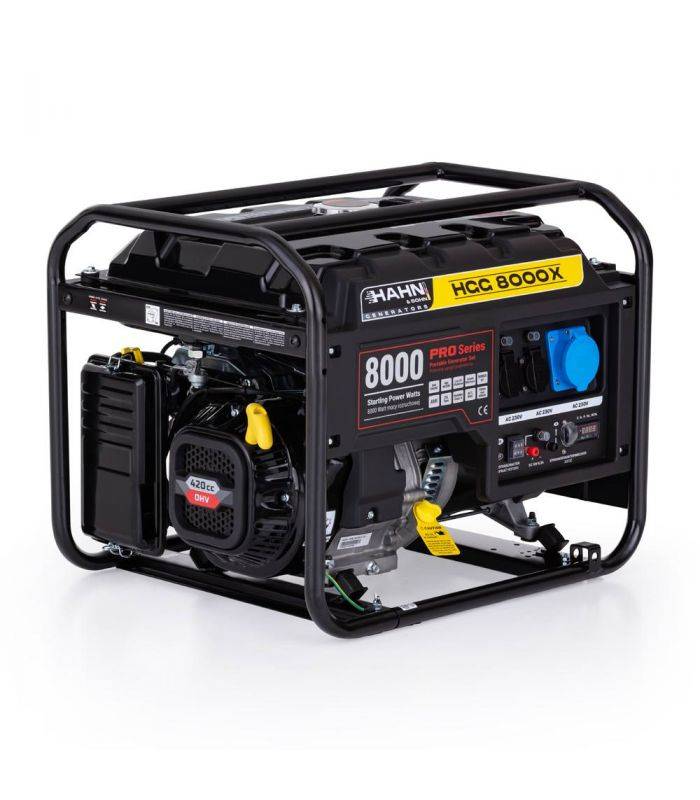 Générateur électrique portable 6 kW AVR pour chantiers, secours et ateliers - Hahn  Sohn HGG 8000X - Image 3