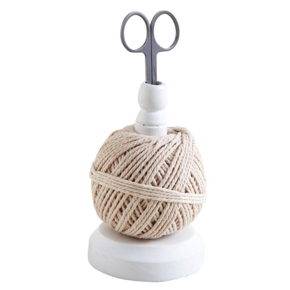 Aubry Gaspard - Porte-ficelle et ciseaux en bois blanc - Imagen 2