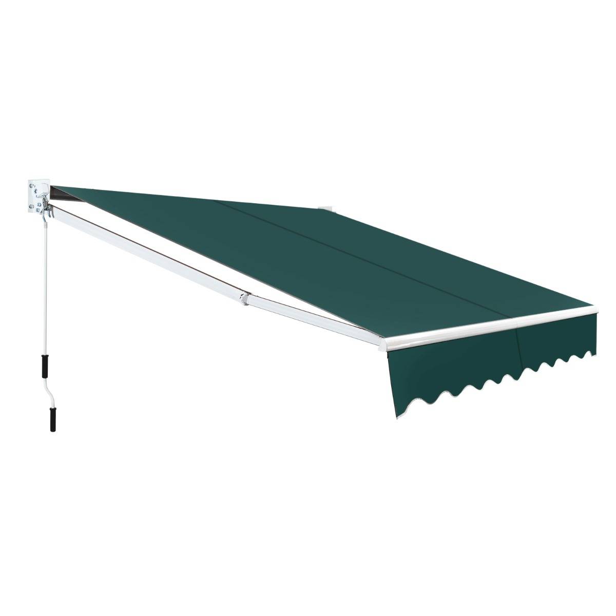 Maison Chic - Store Banne Auvent Rétractable Manuel 245x200CM Angle Ajustable 40°-100° sans Perçage pour Balcon/Jardin Vert - Image 2