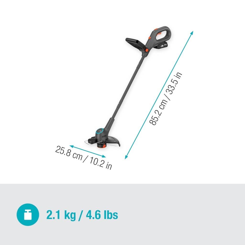 Gardena - Coupe-bordures à batterie 2-en-1 – EasyTrim 25 18V P4A – 25 cm – 2,1 kg - Image 3