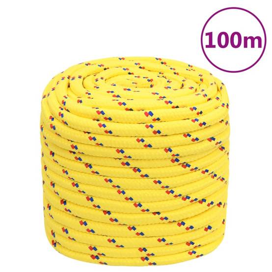 Corde de bateau Jaune 18 mm 100 m Polypropylène Maison Chic - Image 2