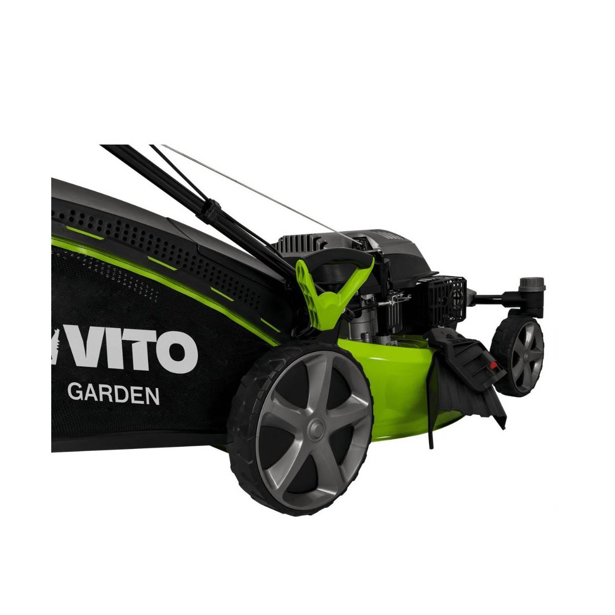 Tondeuse à gazon Autotractée 6.5CV Moteur essence 4T 196Cm3 Largeur 508mm Roues avant pivotantes Surfaces 2000m² VITO - Imagen 9