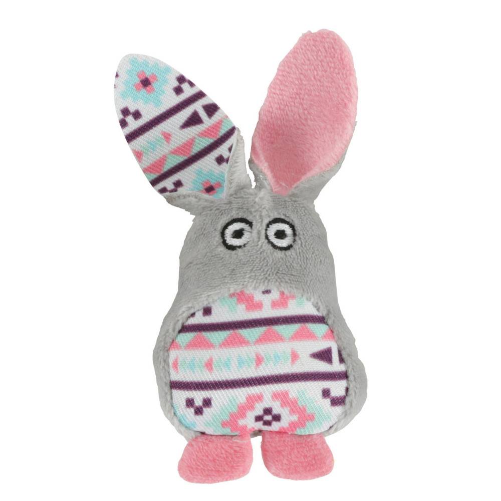 Zolux - Lapin gris Kali. 11 x 5 cm x 3 cm. avec catnip. Jouet chat - Imagen 1