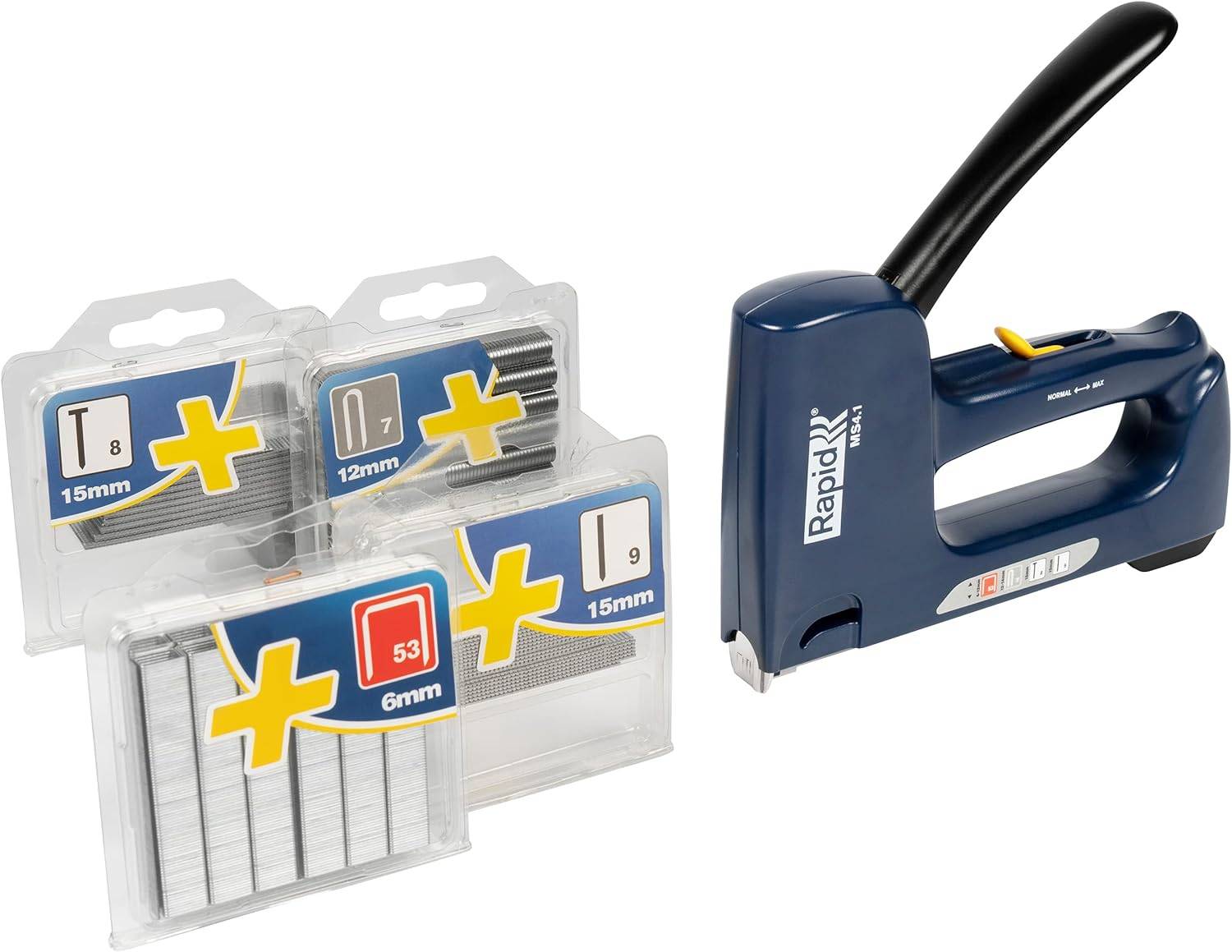 Agrafeuse MS4.1 pour agrafes 53/6-12 mm - 7/12-14 mm - 8/15-9 mm - 15 mm - Blister + Agrafes - RAPID-ISABERG - 22542960 - Imagen 1