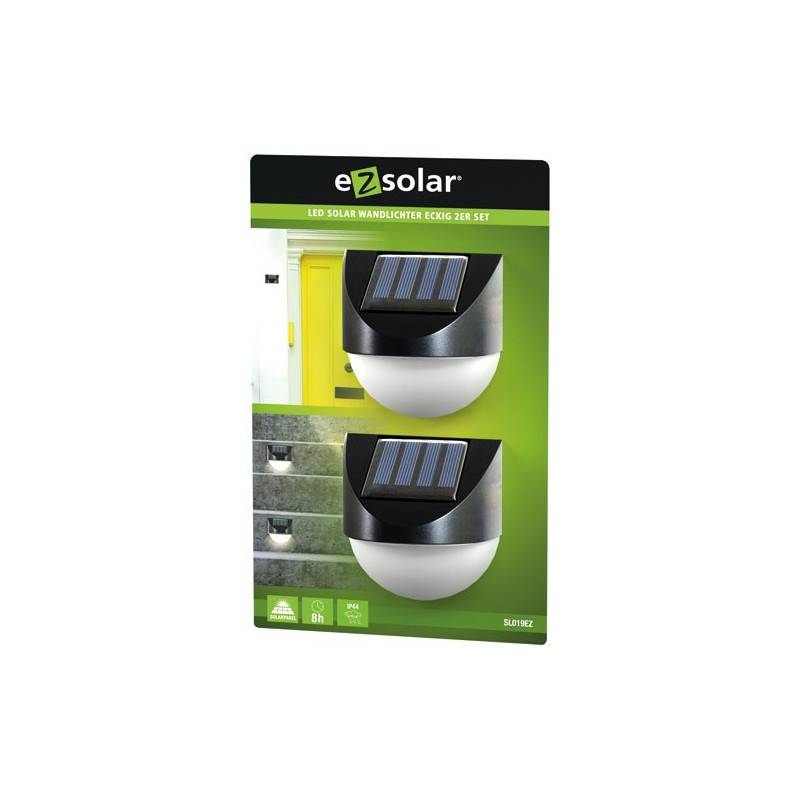 Appliques Solaire Carrees X2 Blc Chaud Ezsolar - Sl019ez - Imagen 2