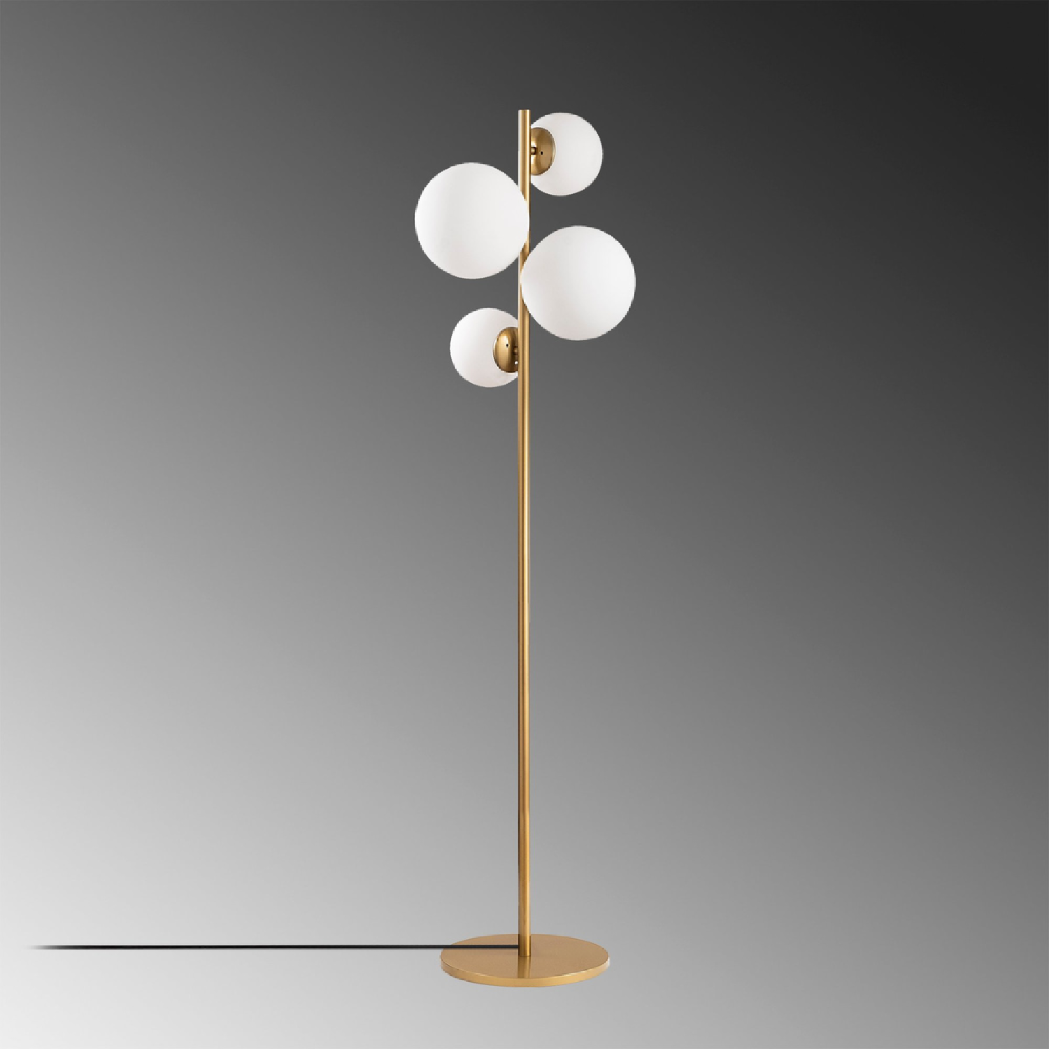 Concept Usine - Lampadaire vintage doré - 4 lampes CANDICE - Image 4