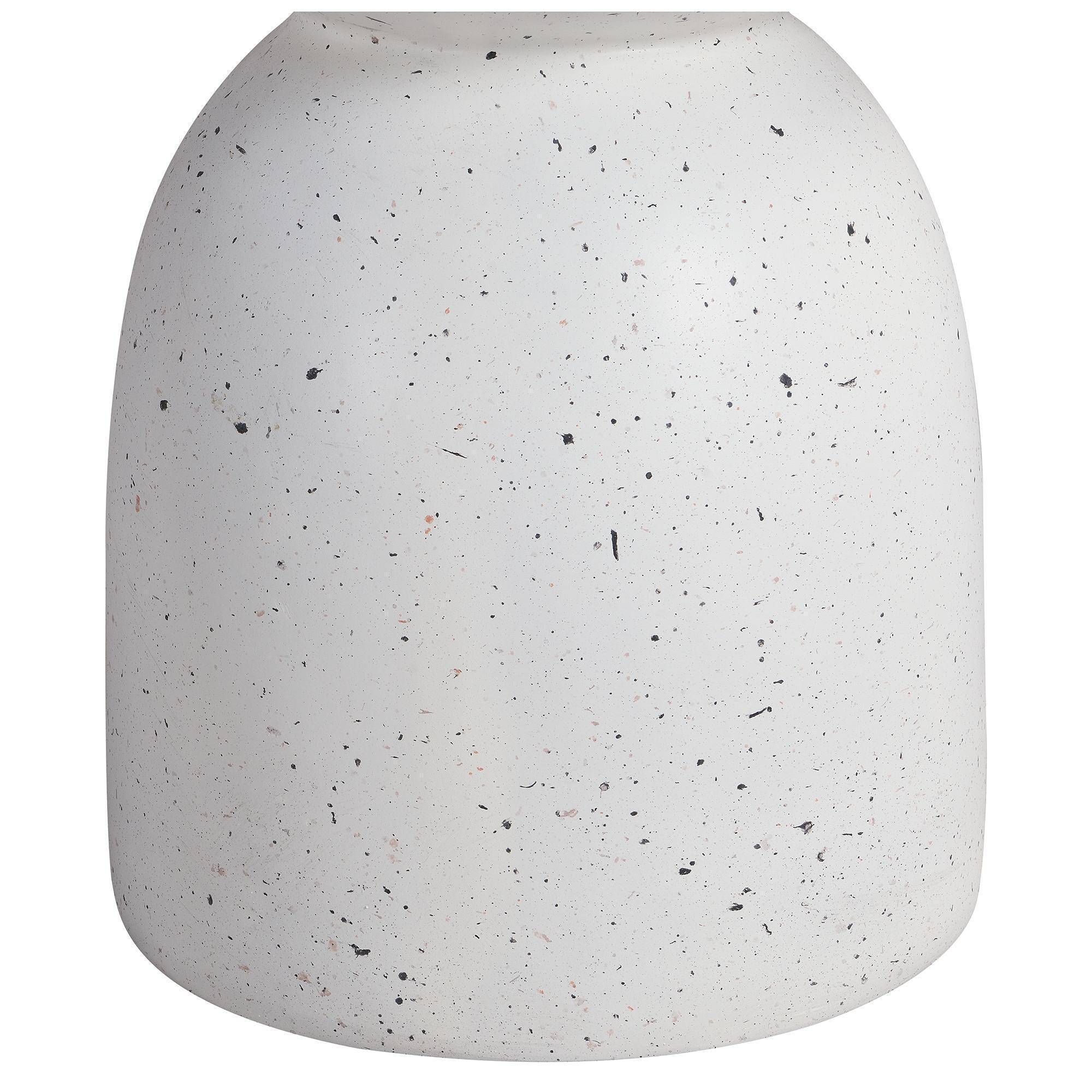 Table d'appoint d'extérieur en MgO, présentant un aspect marbré, blanc - Image 8
