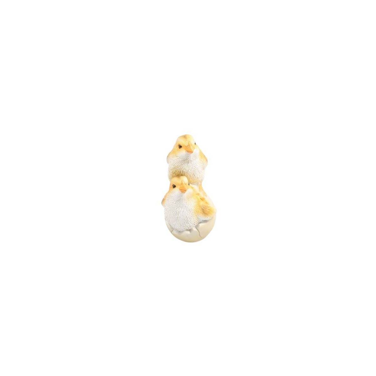 Farmwood Animals - Poussins dans coquille en résine 10.5 x 7.5 x 13.5 cm Farmwood Animals - Imagen 1
