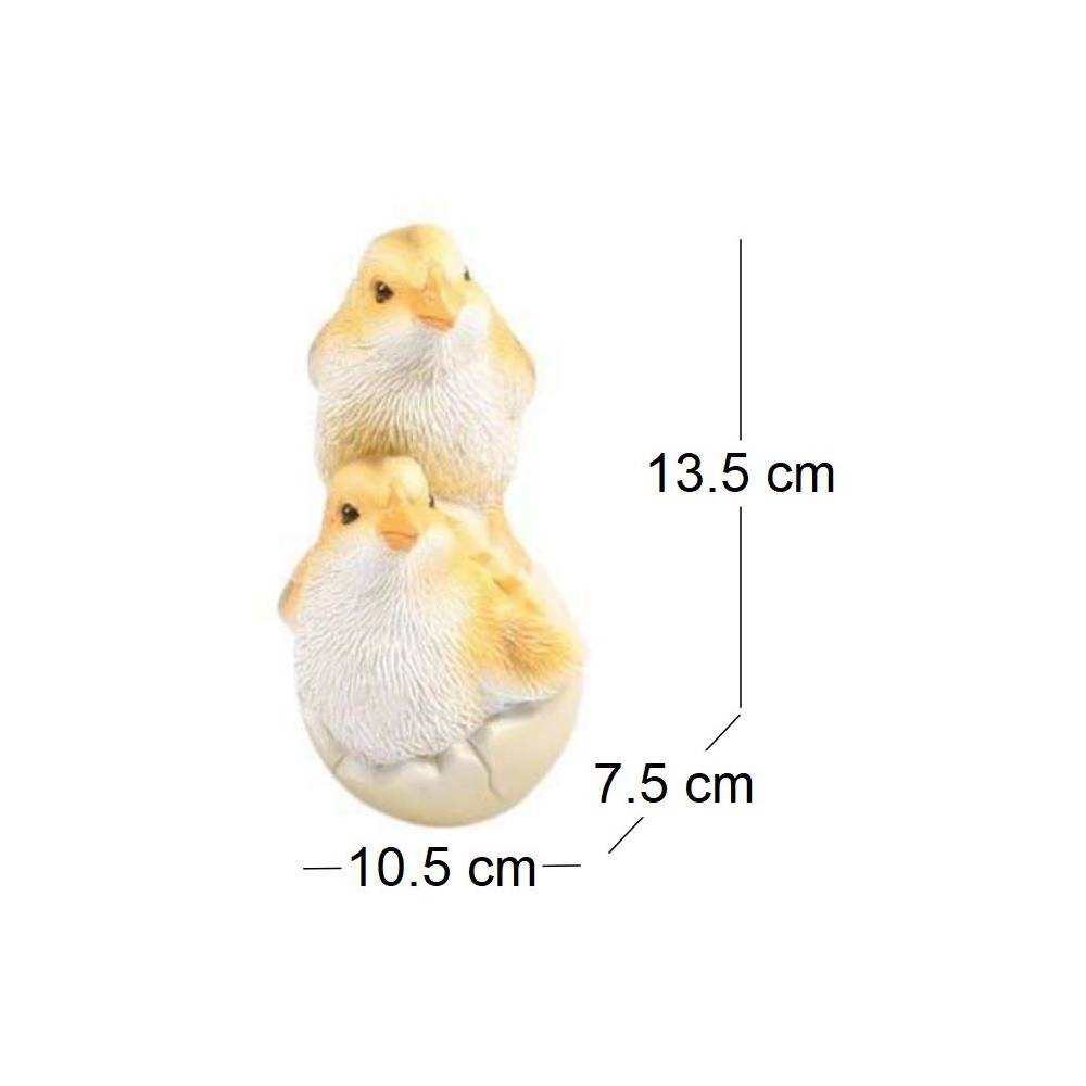 Farmwood Animals - Poussins dans coquille en résine 10.5 x 7.5 x 13.5 cm Farmwood Animals - Imagen 2