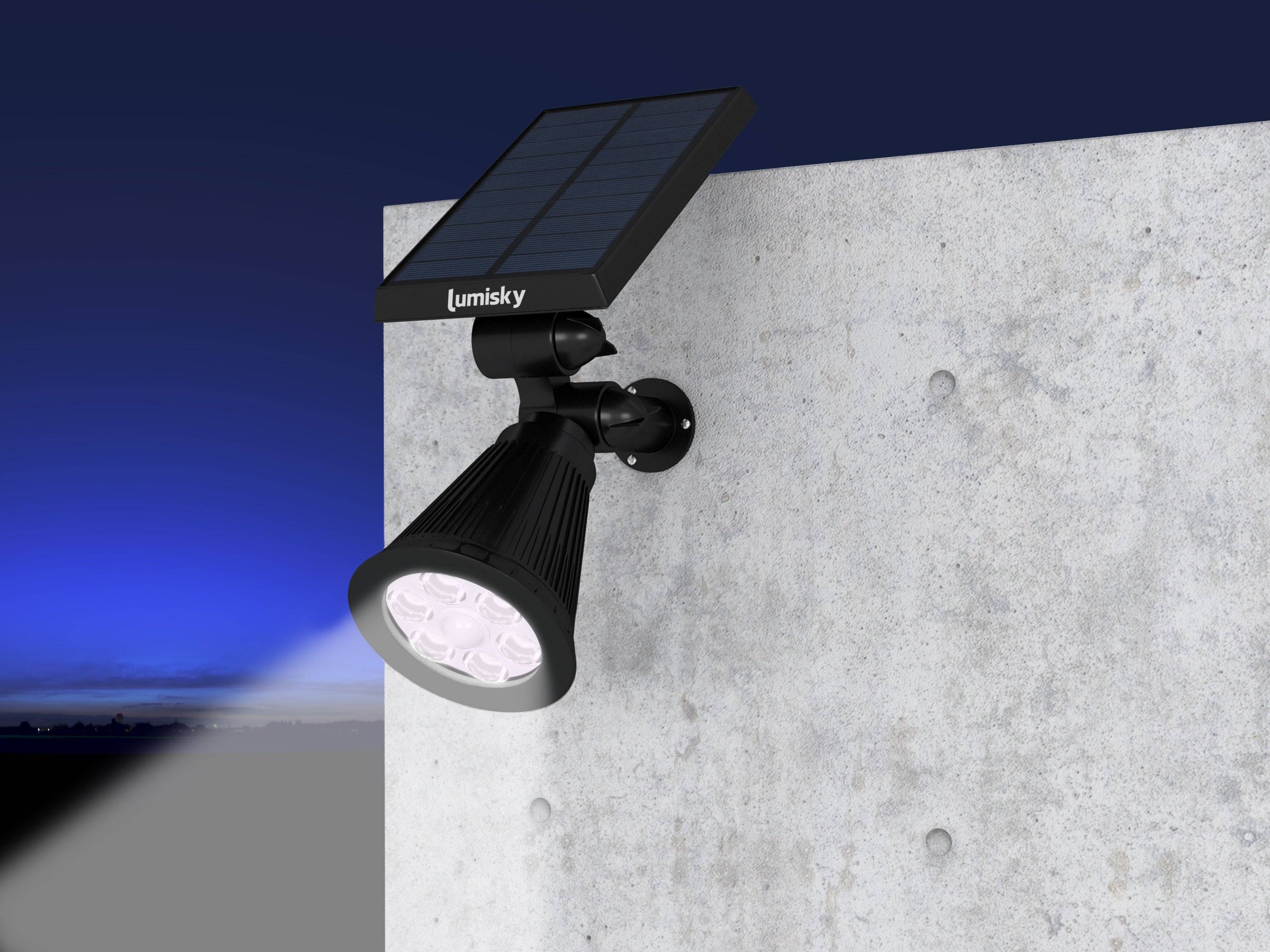 Lumisky - Spot solaire projecteur SPIKY Blanc froid 100LM - Imagen 8