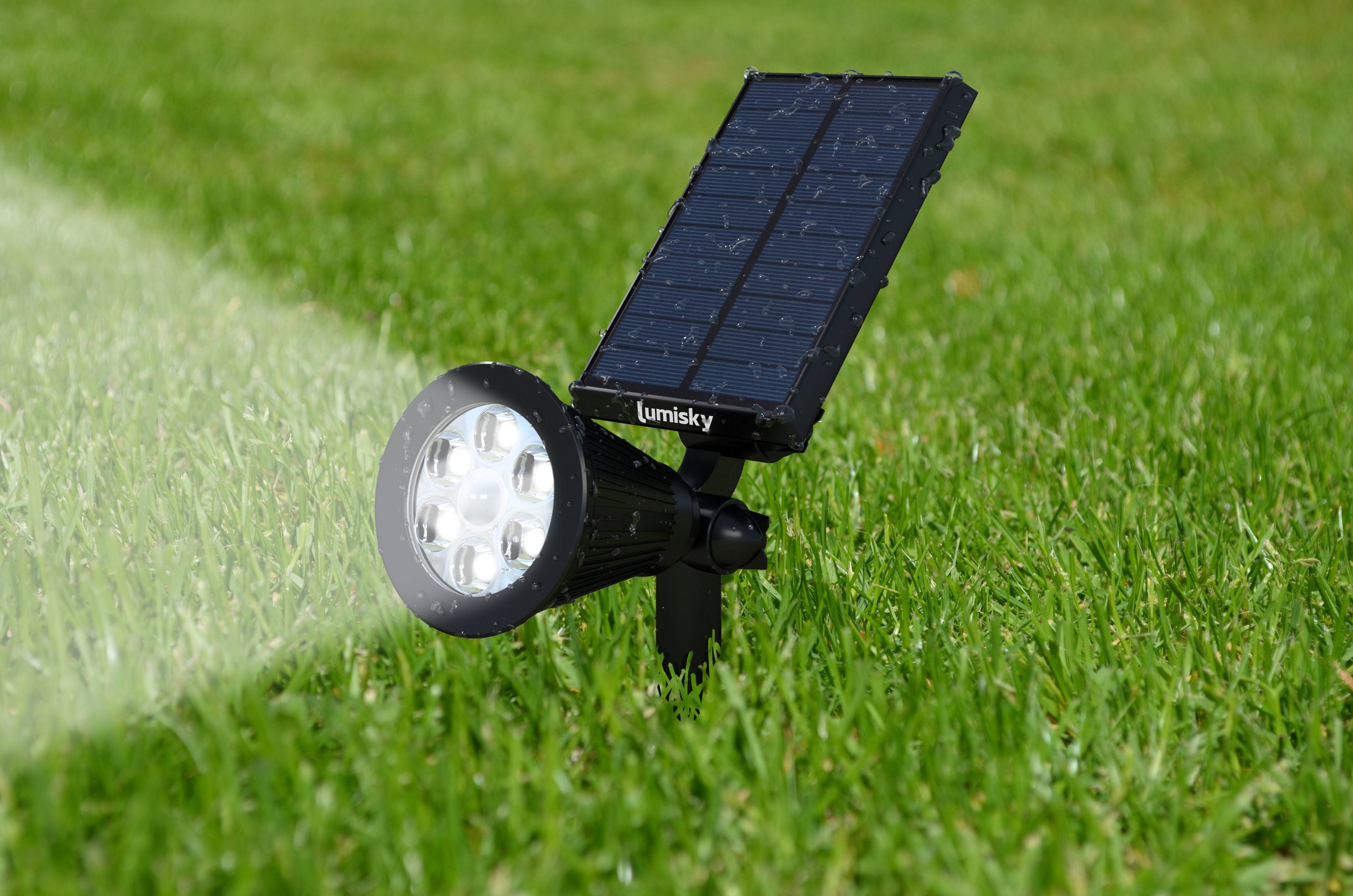 Lumisky - Spot solaire projecteur SPIKY Blanc froid 100LM - Imagen 7