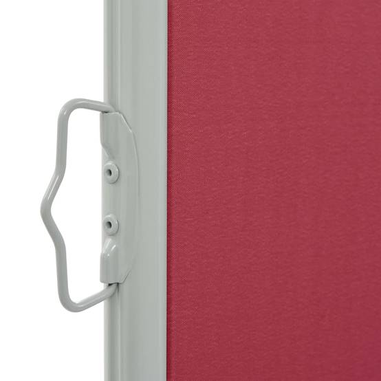 Helloshop26 - Auvent paravent store brise-vue latéral rétractable de patio jardin terrasse balcon protection visuelle écran 120 x 300 cm rouge - Imagen 2