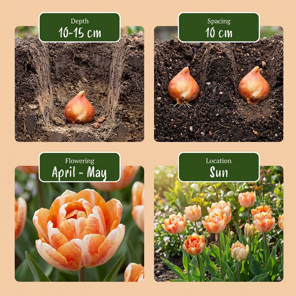 La Green Touch - Tulipe Candle Light en mélange - 12 bulbes - calibre 11/12 - Image 4