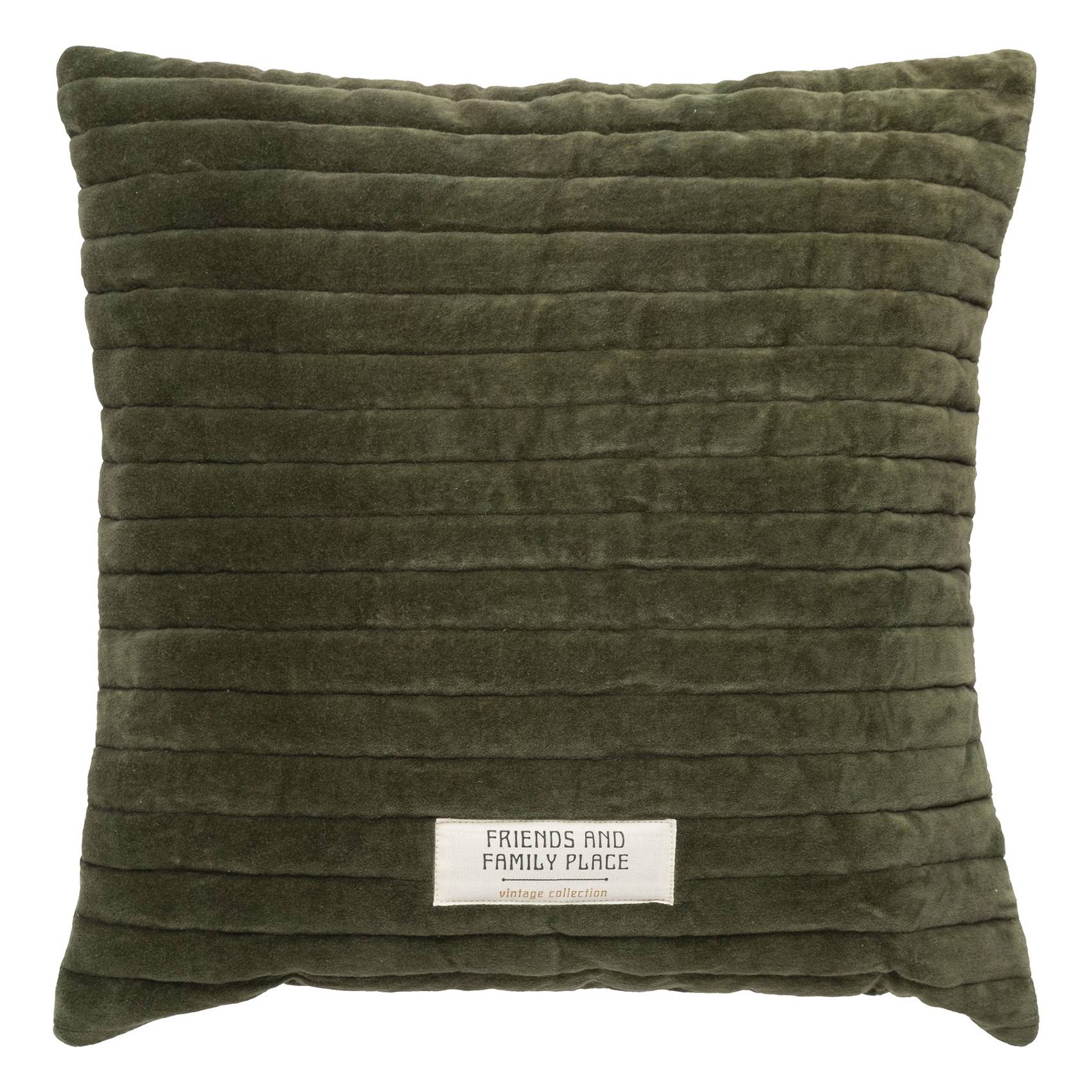 Atmosphera - Coussin matelassé "Friends and family place" - ATMOSPHERA - Imagen 1