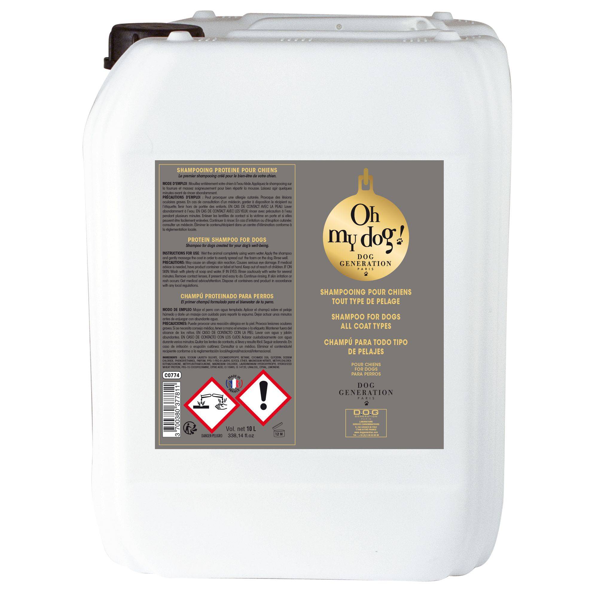 Shampoing Pro Oh My Dog 10 L OH MY DOG