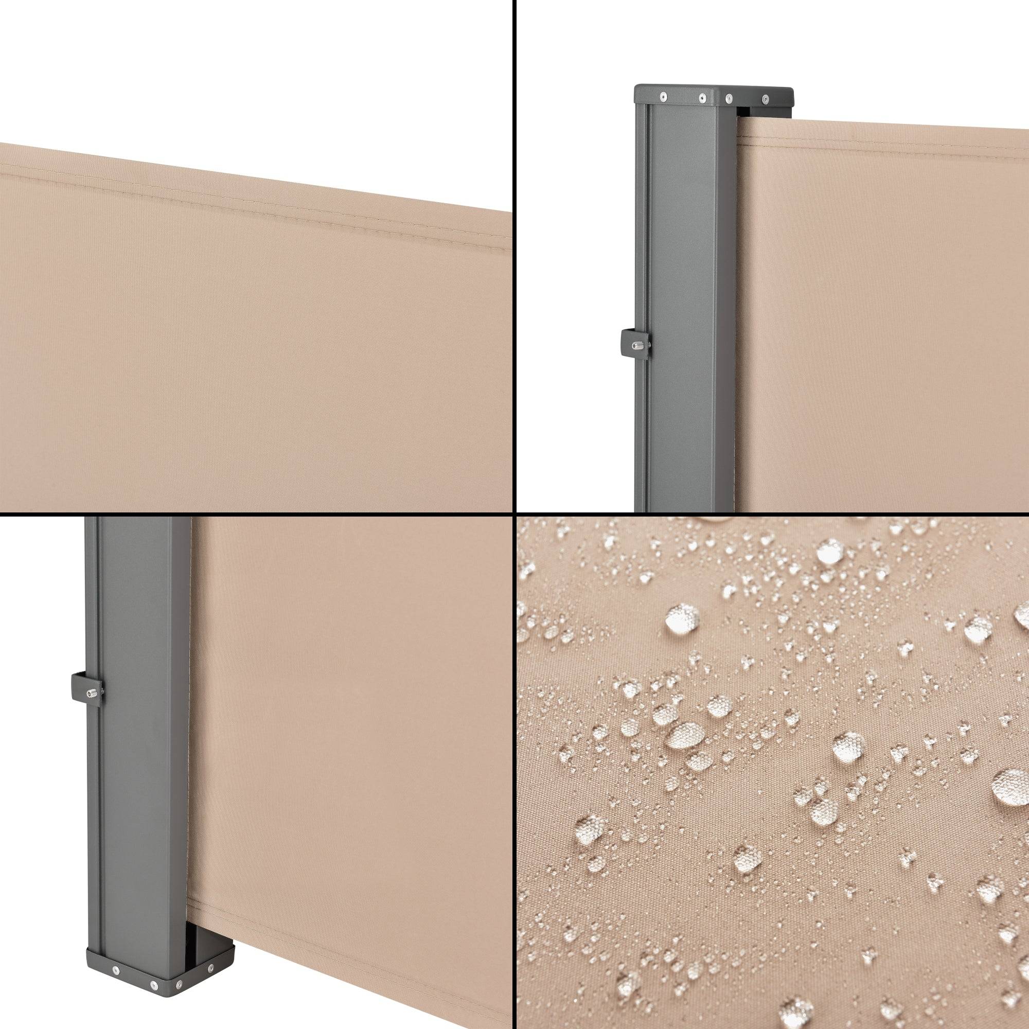 Helloshop26 - Brise-vue uv 100 x 300 cm sable - Imagen 4