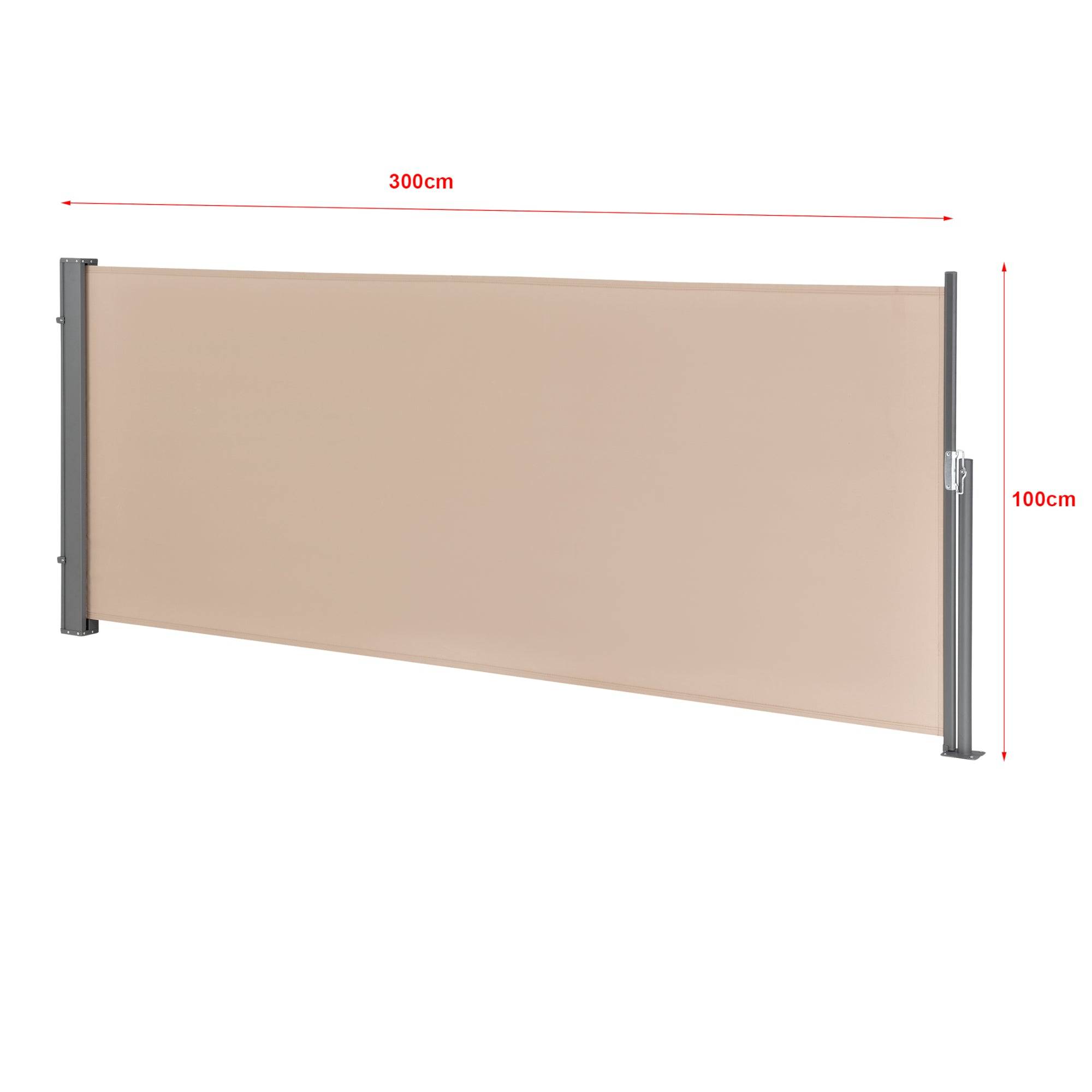 Helloshop26 - Brise-vue uv 100 x 300 cm sable - Imagen 2