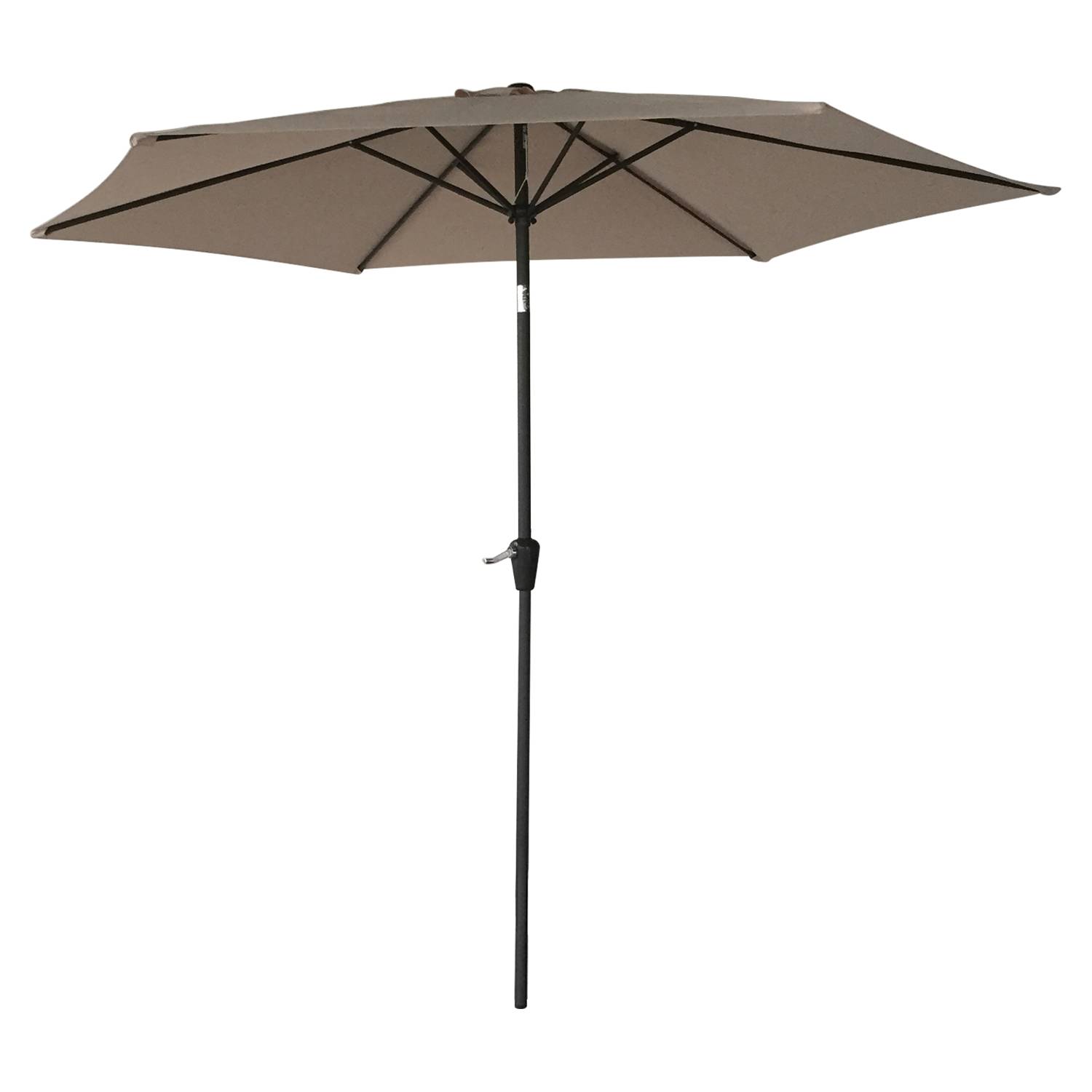 Happy Garden - Toile pour parasol droit HAPUNA rond 2,70m de diamètre taupe - HAPPY GARDEN - Image 3
