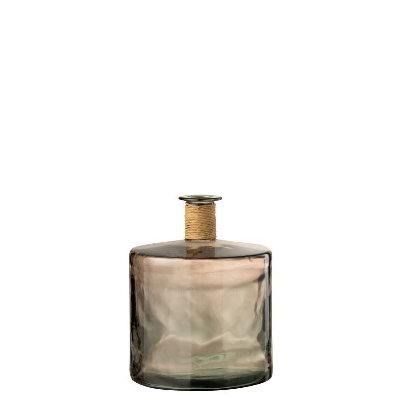 J-Line - Vase en verre ambré en verre marron 35x35x44 cm - J-Line - Image 5