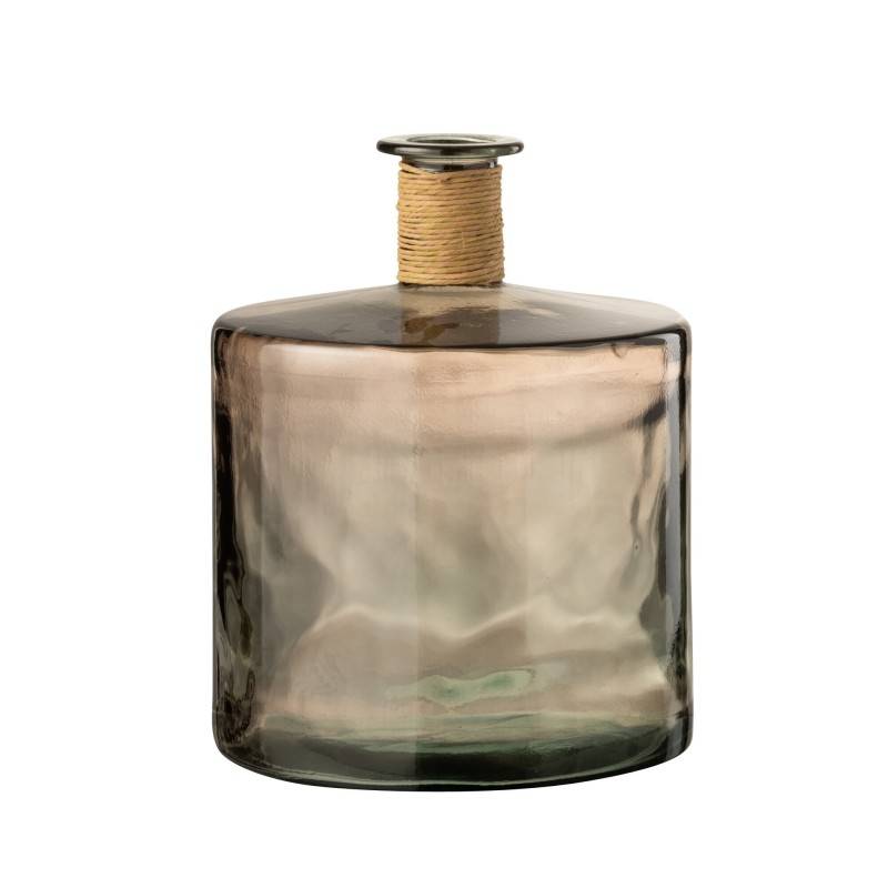 J-Line - Vase en verre ambré en verre marron 35x35x44 cm - J-Line - Image 1