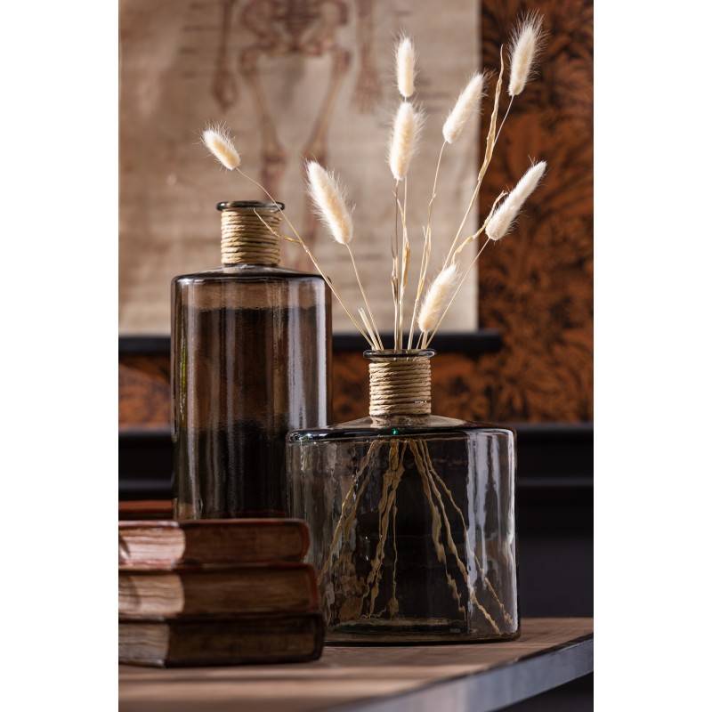 J-Line - Vase en verre ambré en verre marron 35x35x44 cm - J-Line - Image 3