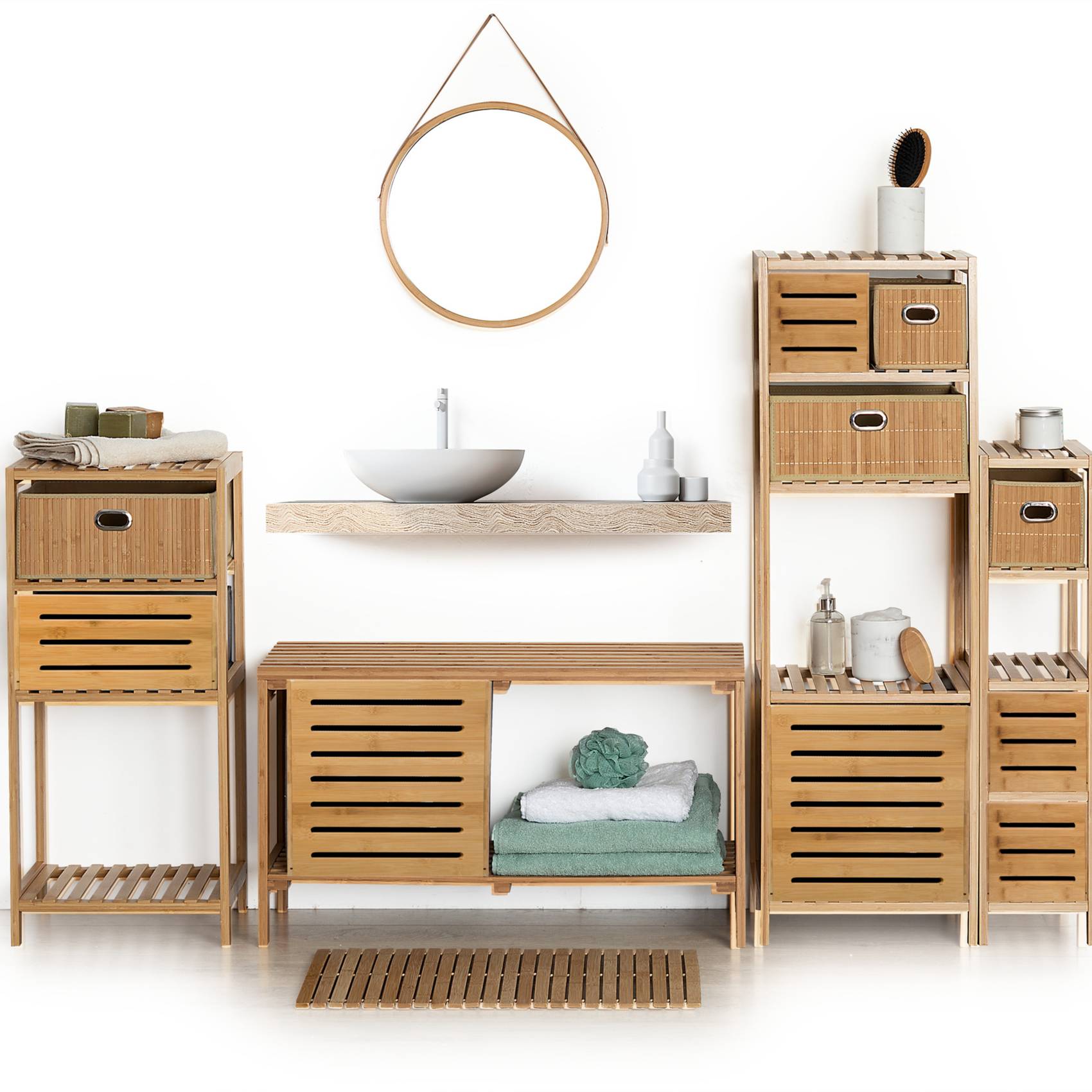 Boite de rangement en Bambou 31 x 15 cm - Image 6