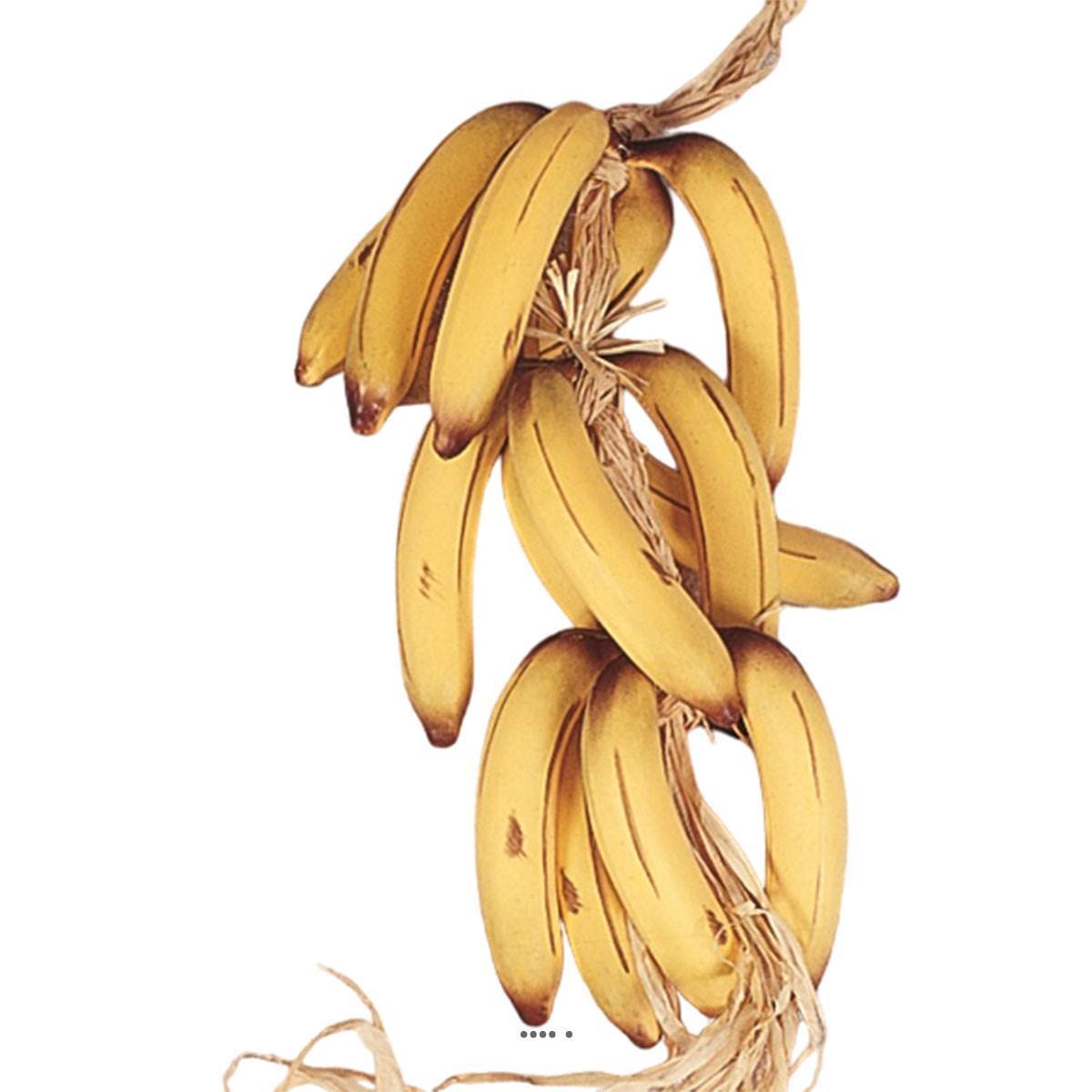 Artificielles - Regime de 15 bananes artificielles en Plastique soufflé L 60 cm - Imagen 3