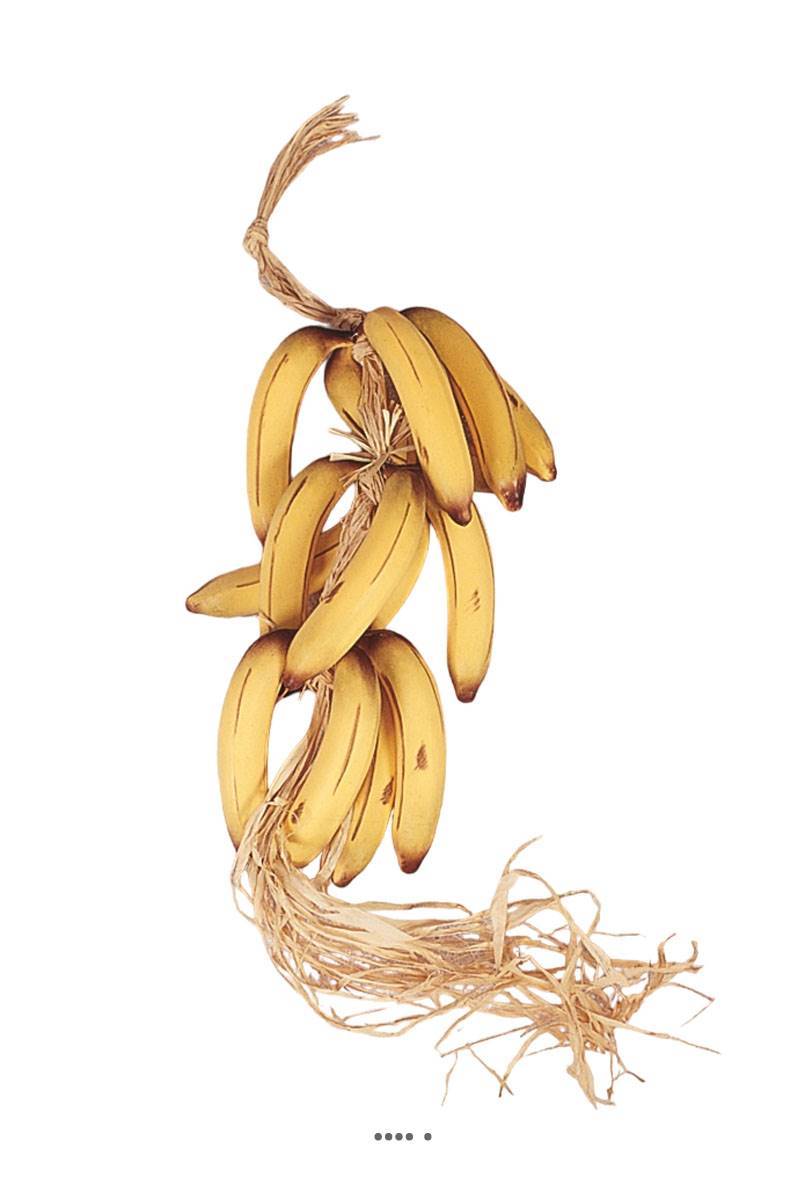 Artificielles - Regime de 15 bananes artificielles en Plastique soufflé L 60 cm - Imagen 2