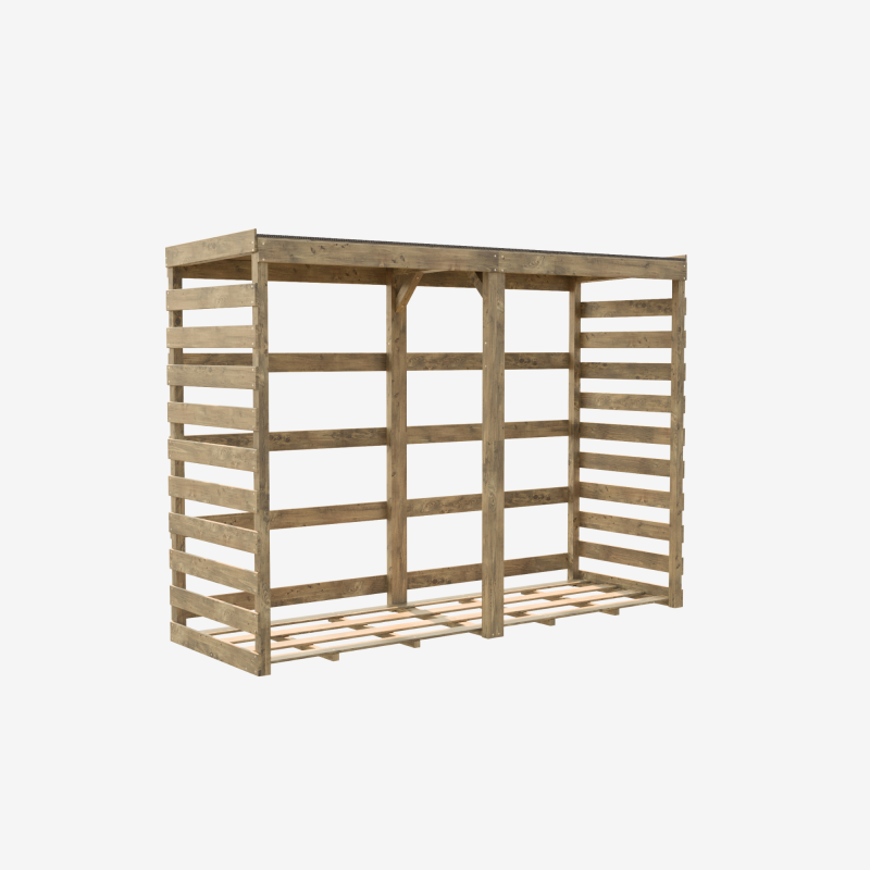 Cerland - ABRI BUCHES BOIS XL 238X82X174CM - Image 1