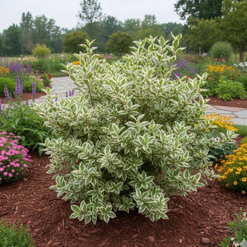 Troène de Californie Argenté, Ligustrum à fleurs Blanche - feuillage Caduc - Godet - 5/20 cm-  hauteur à maturité De 1,50 m à 2,00 m - Imagen 3