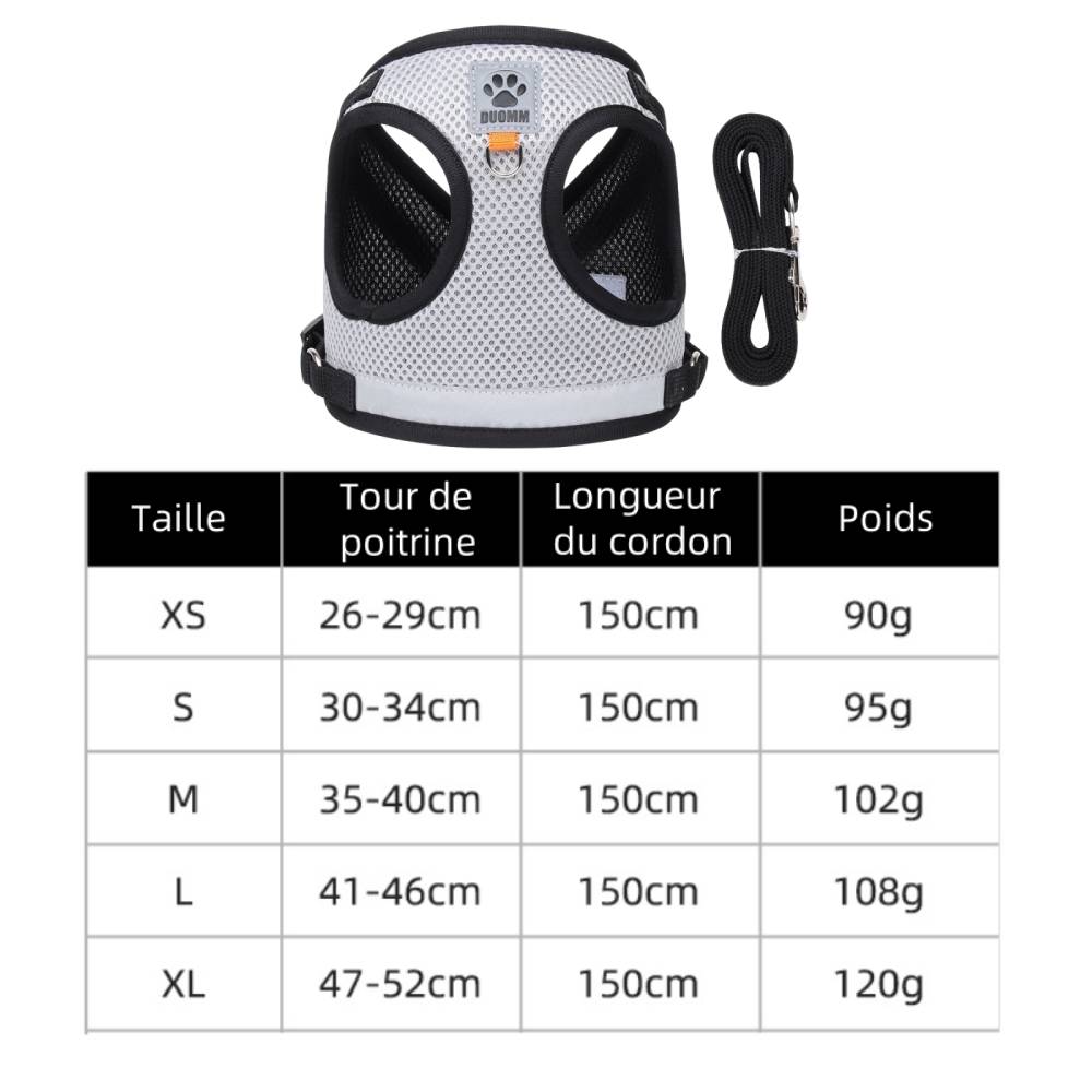 IntiMeg - Harnais réfléchissant pour chat xl - IntiMeg - Image 6