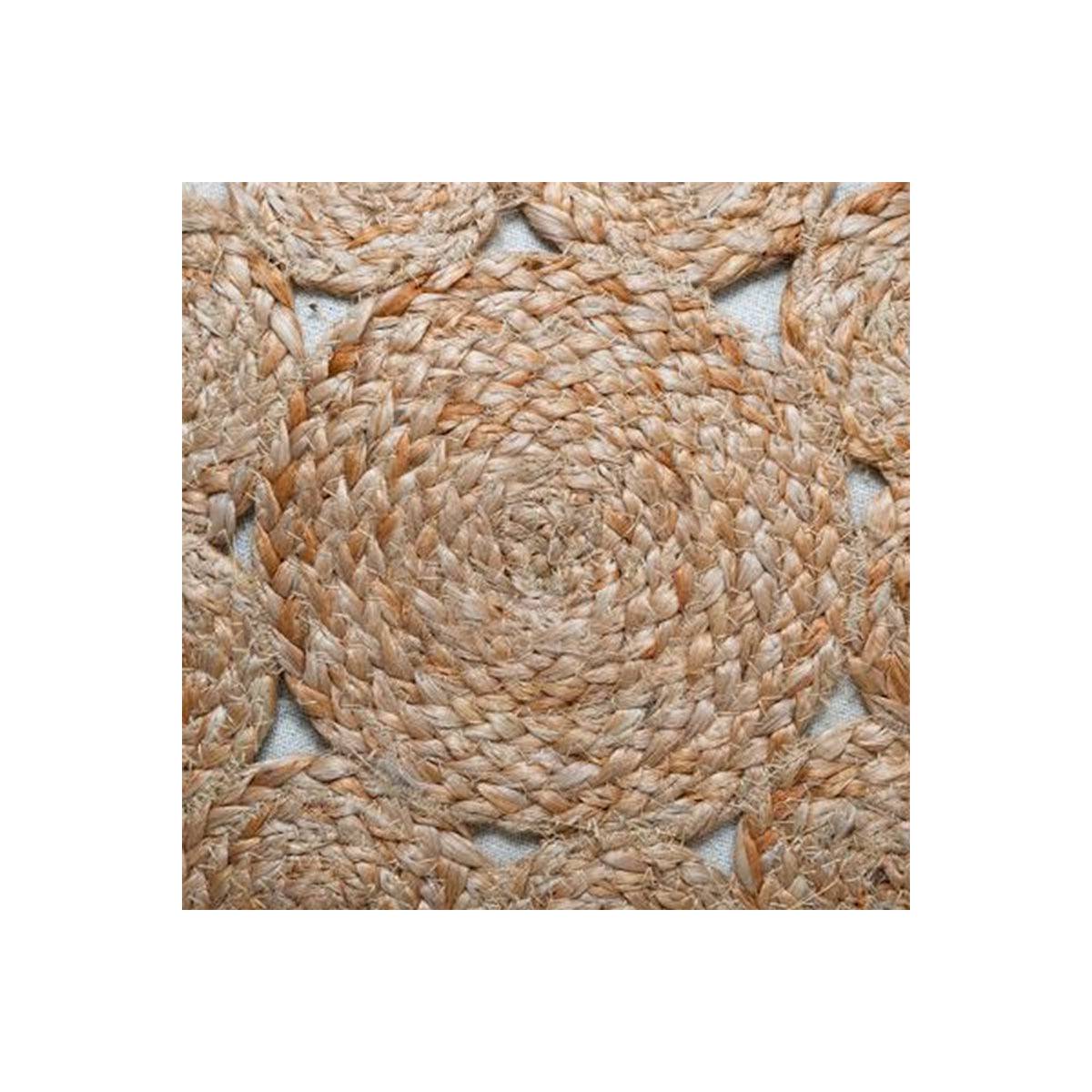 Coussin de Sol en Jute ajouré D 43  cm - Imagen 6