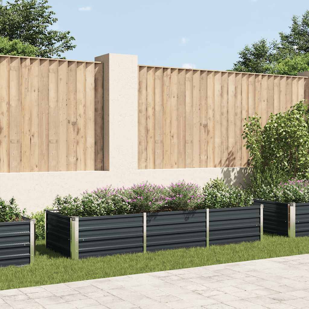 Prolenta Premium - Jardinière acier anthracite 240 x 80 x 45 cm - Prolenta premium p340.6 - Image 2